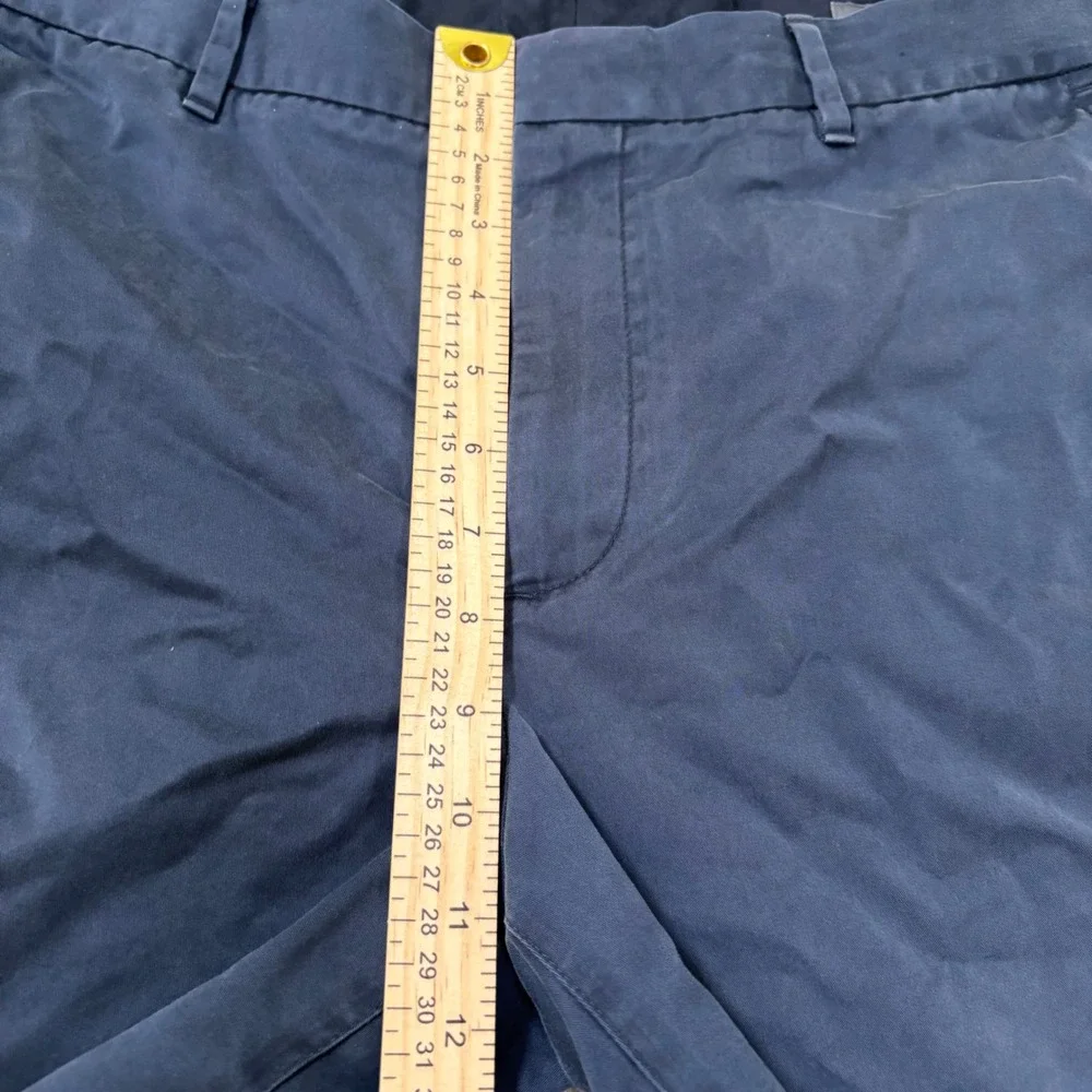 Bonobos Mens Washed Chino Pants Navy Blue Straight Leg 100% Cotton 35x36 (35x33)